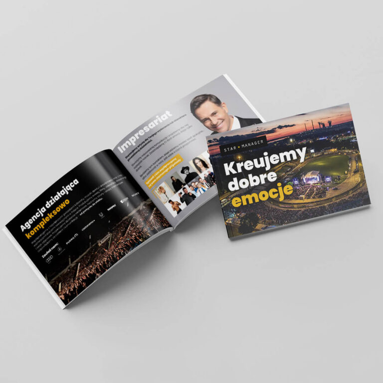 Folder reklamowy dla Star Manager