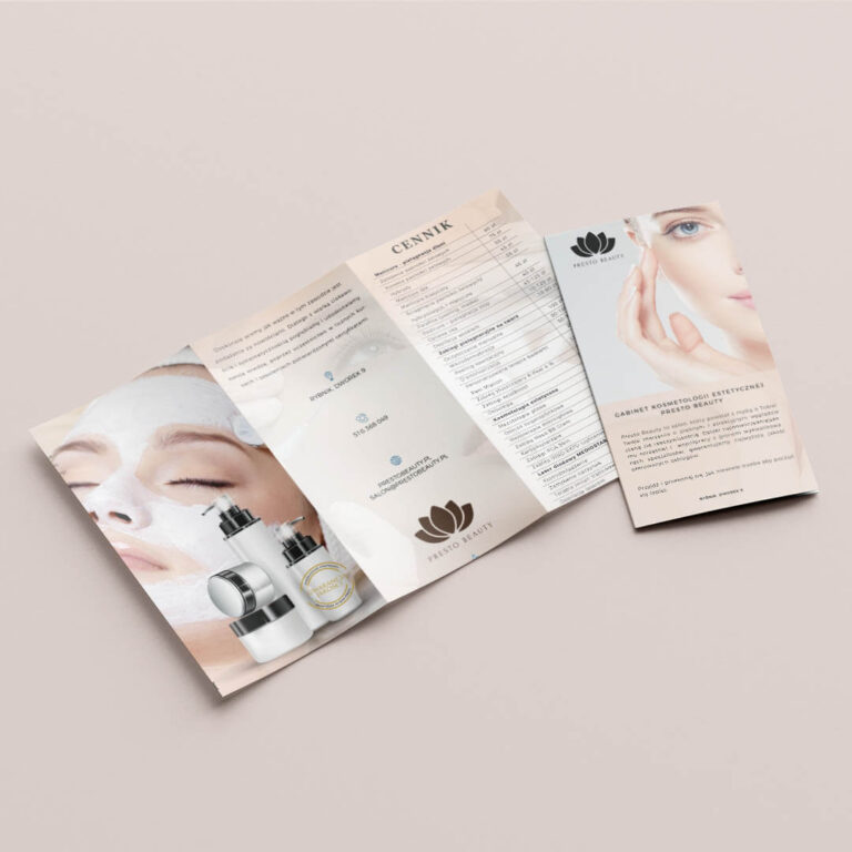 Ulotka reklamowa dla Presto Beauty