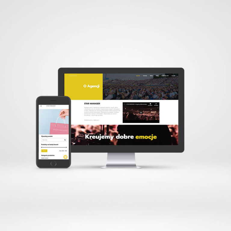 Strona internetowa i sklep dla Starmanager.pl